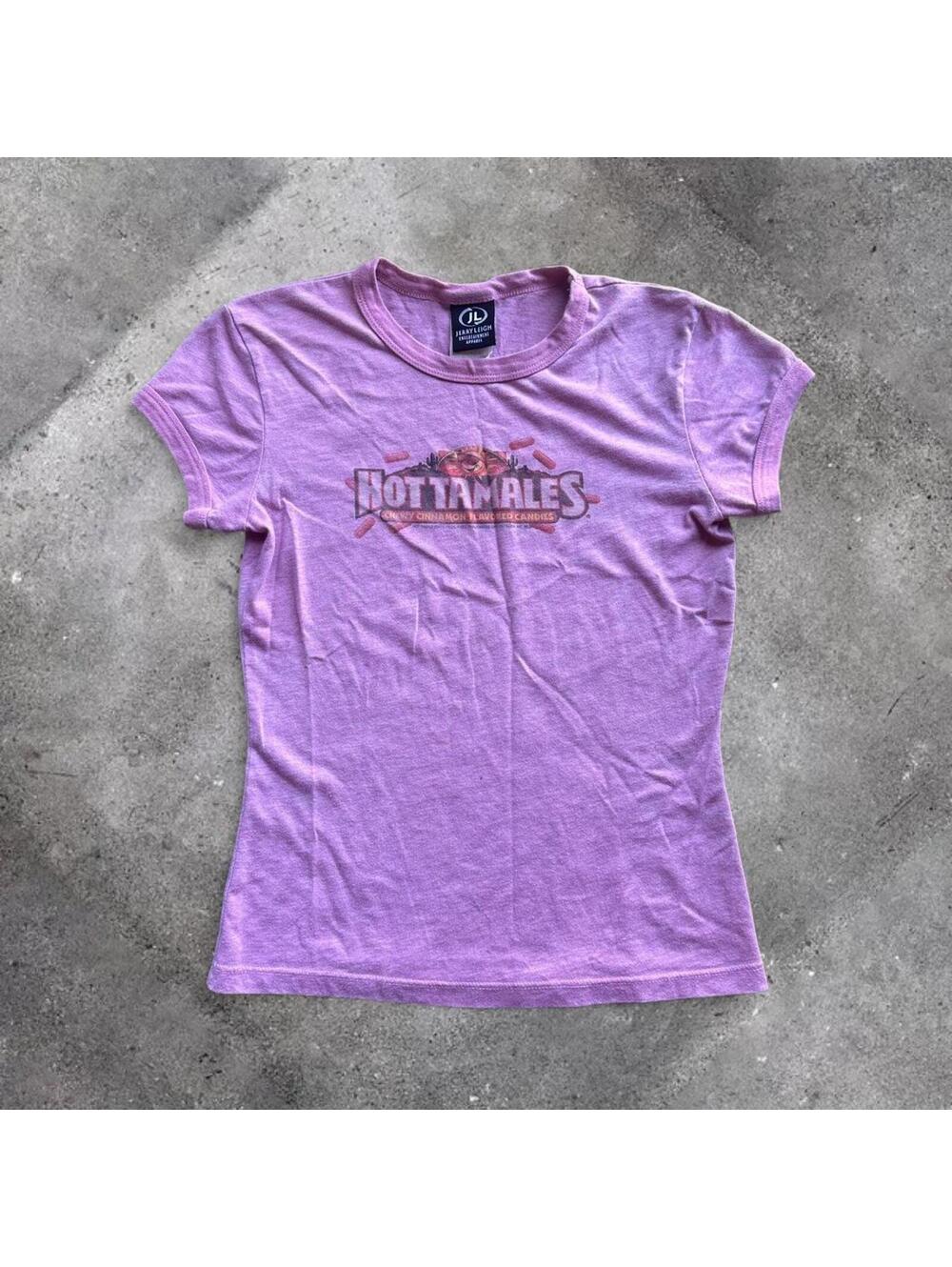 vintage y2k hot tamales graphic baby tee